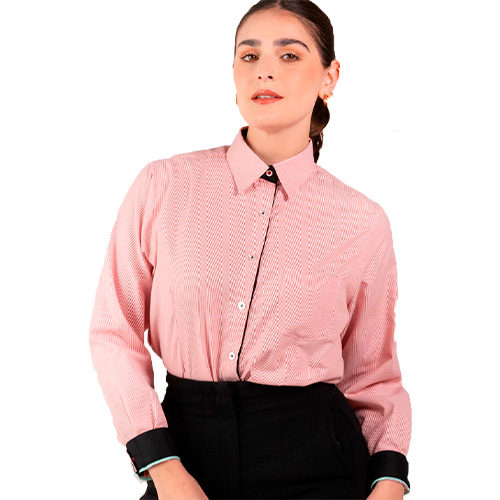 CAMISA MAG MIL RAYAS DAMA MANGA LARGA - Vista 4